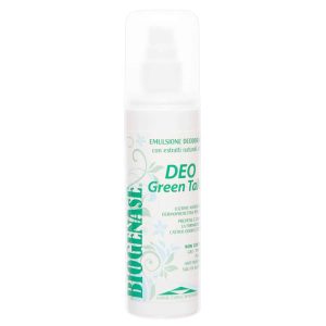Biogenase Deo Green Talco – Deodorante per Pelli Sensibili – Elimina Cattivi Odori